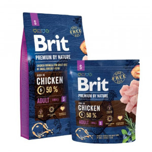 BRIT PREMIUM BY NATURE ADULT S sausā barība suņiem Vista 8kg